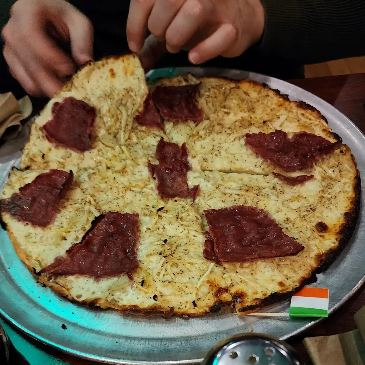 Corned Beef & Cabbage Pizza for St Patrick's Day