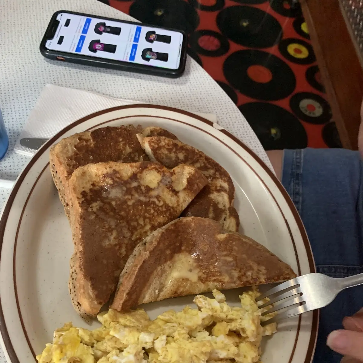 French Toast and Scrambled Eggs