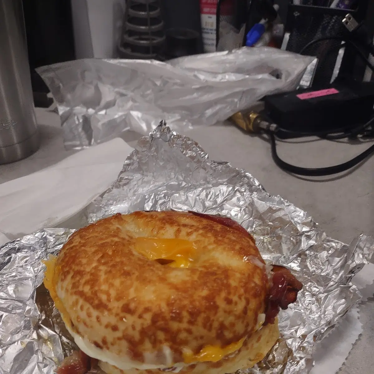 Bacon Egg Cheese Bagel