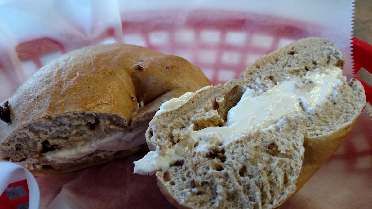 Maple Walnut Cream Cheese on Bagel