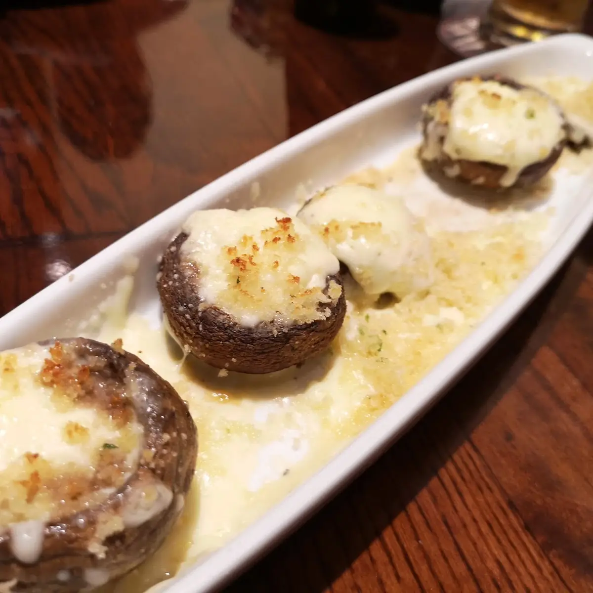 White Cheddar Stuffed Mushrooms