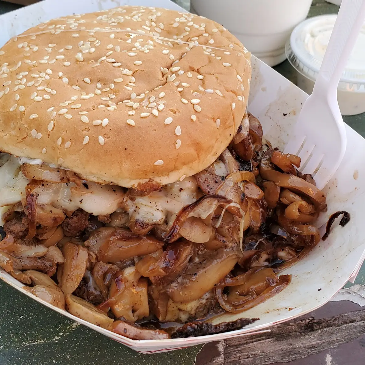 Mushroom Swiss Burger