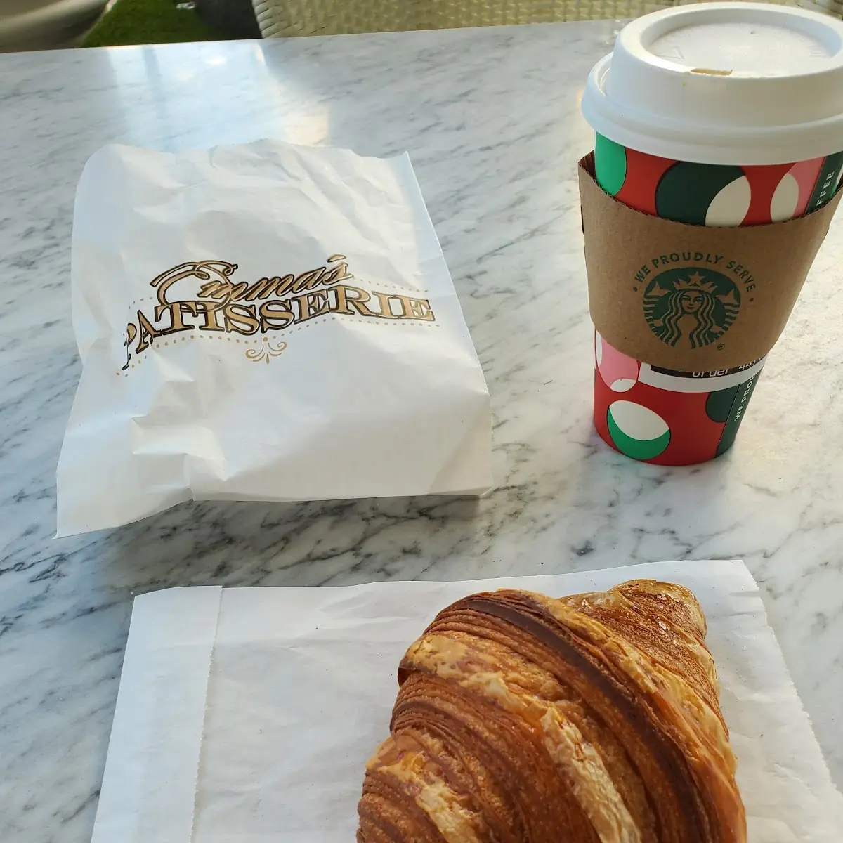 Bacon Egg & Cheese on Croissari