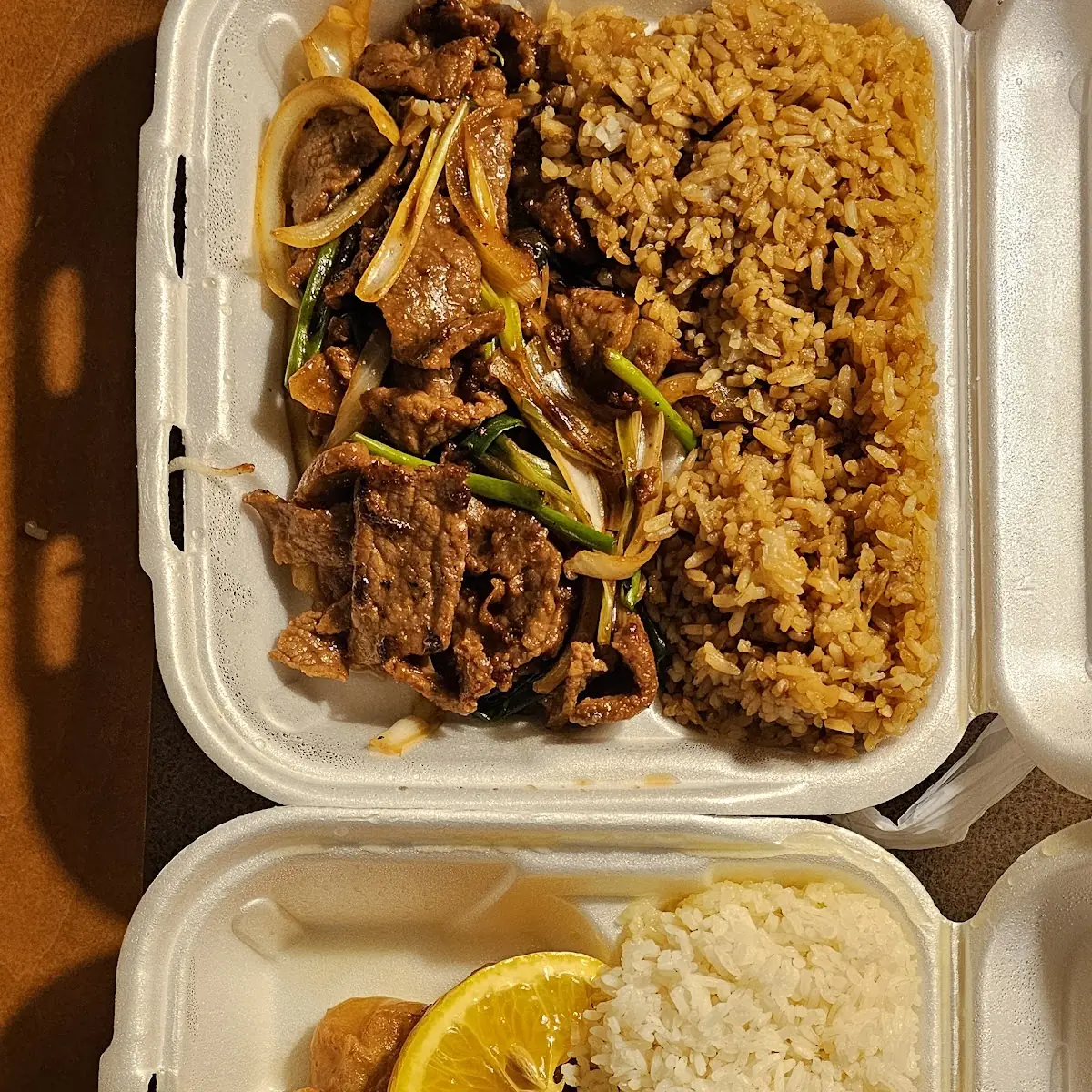 Mongolian Beef & Orange Chicken