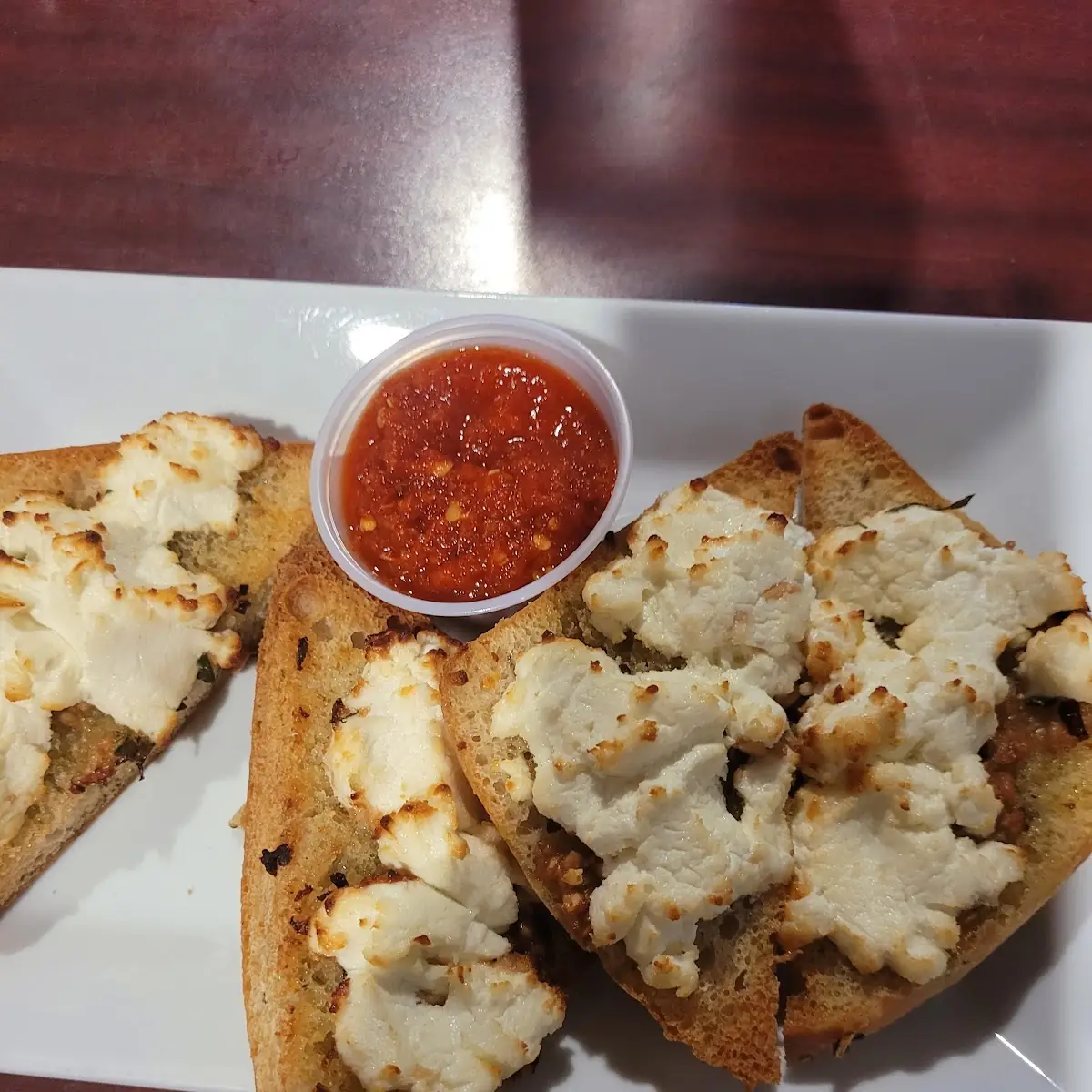 Goat Cheese with Garlic Bread