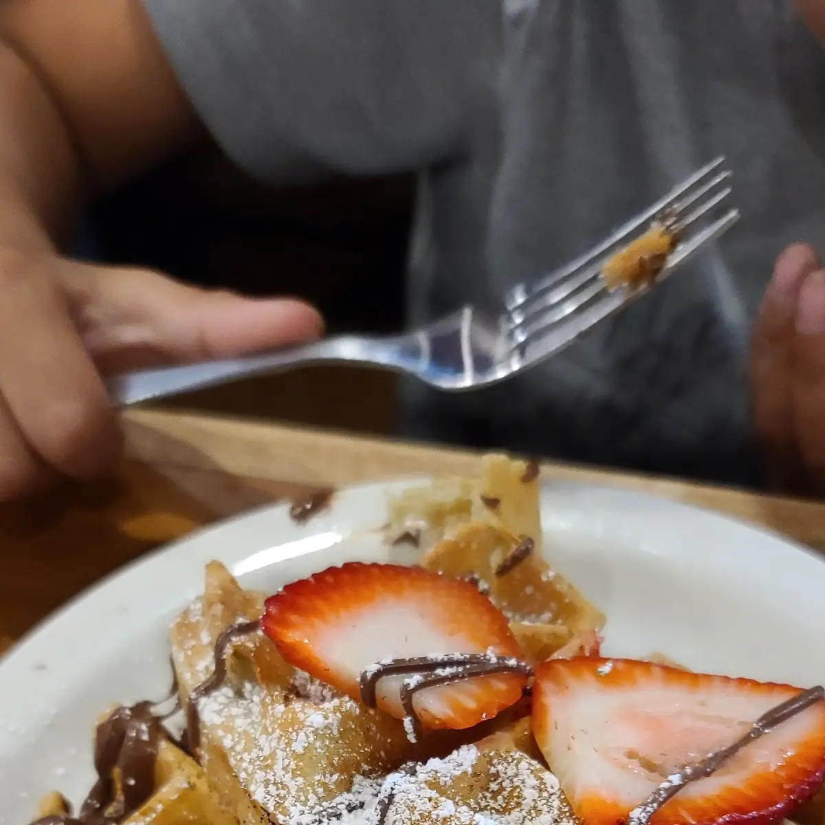 Strawberry Banana Nutella Waffle