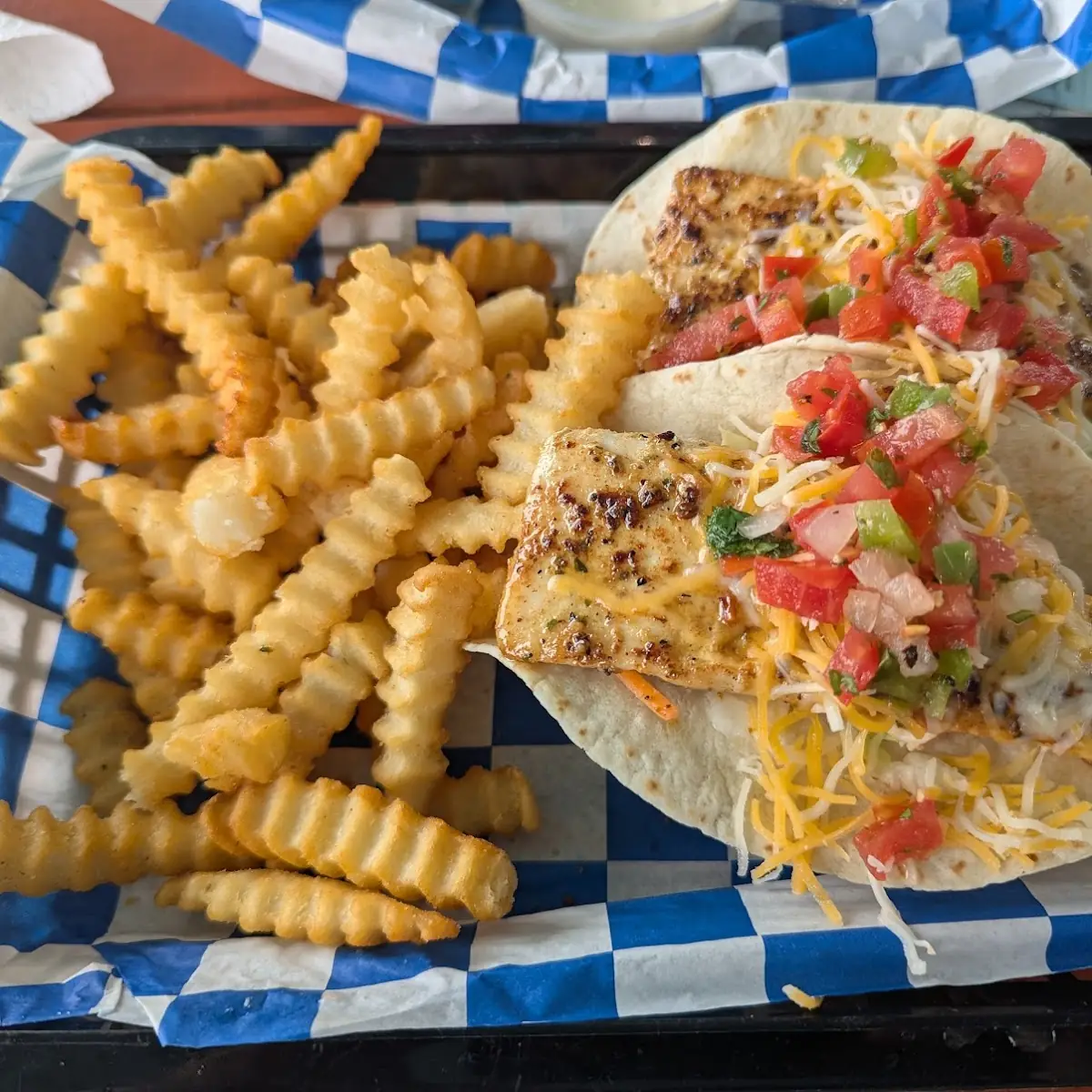 Fish Tacos w Cajun Mahi