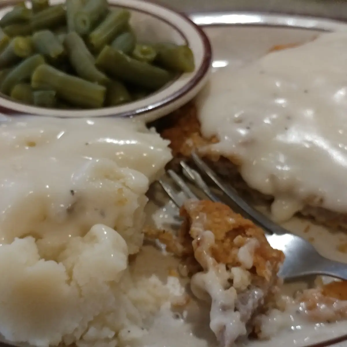 Chicken Fried Chicken and Mashed Potatoes