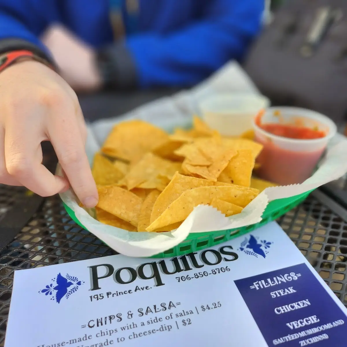 Chips and Salsa Witherspoon Cheese Dip