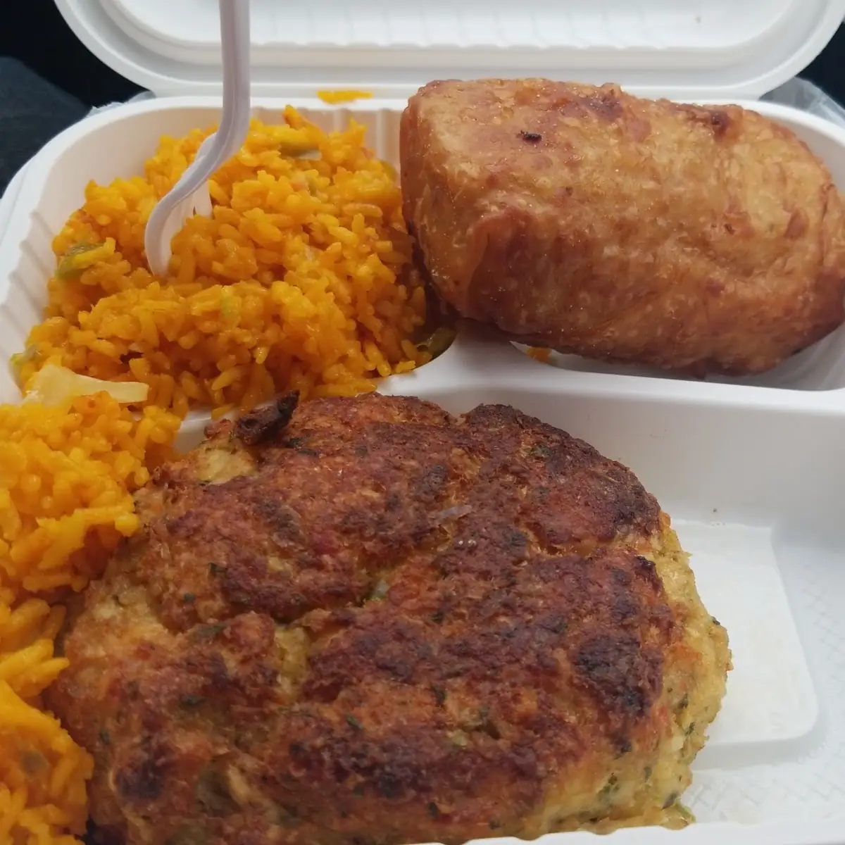 Yellow Rice Chicken Egg Roll