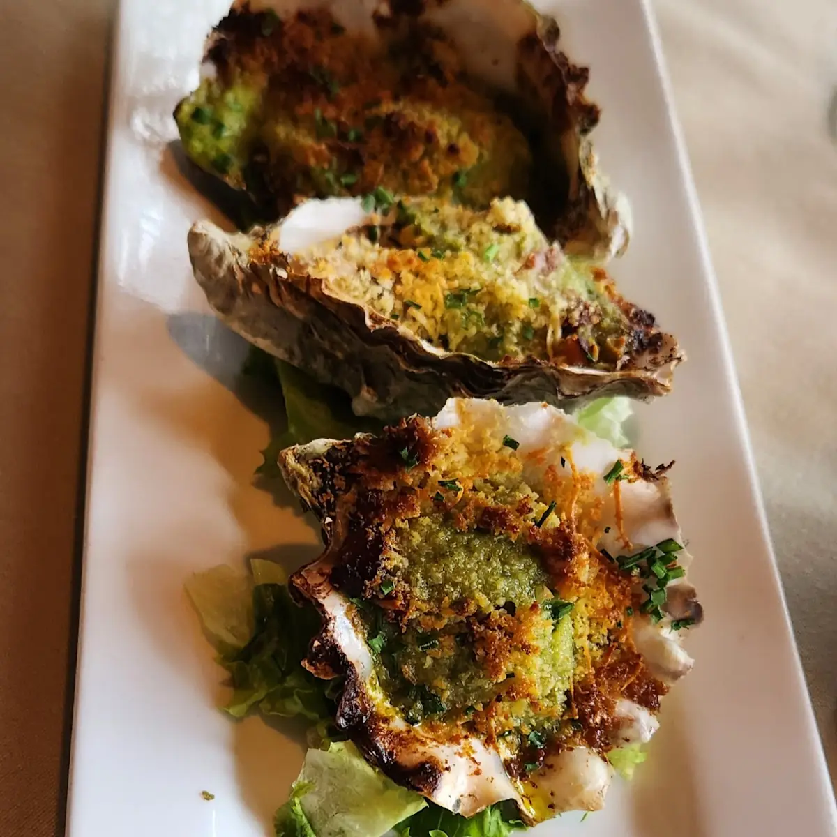 Baked Oysters on the Half Shell