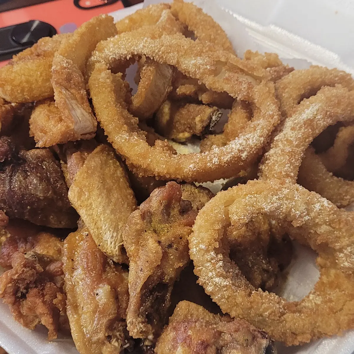 Lemon Pepper Wings and Fries