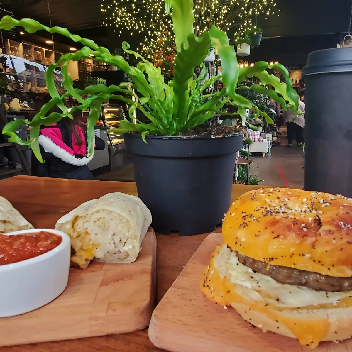 Breakfast Burrito & Breakfast Bagle