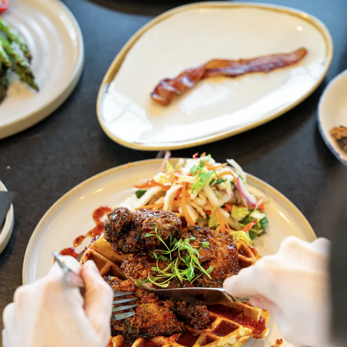 Confit Chicken & Waffle