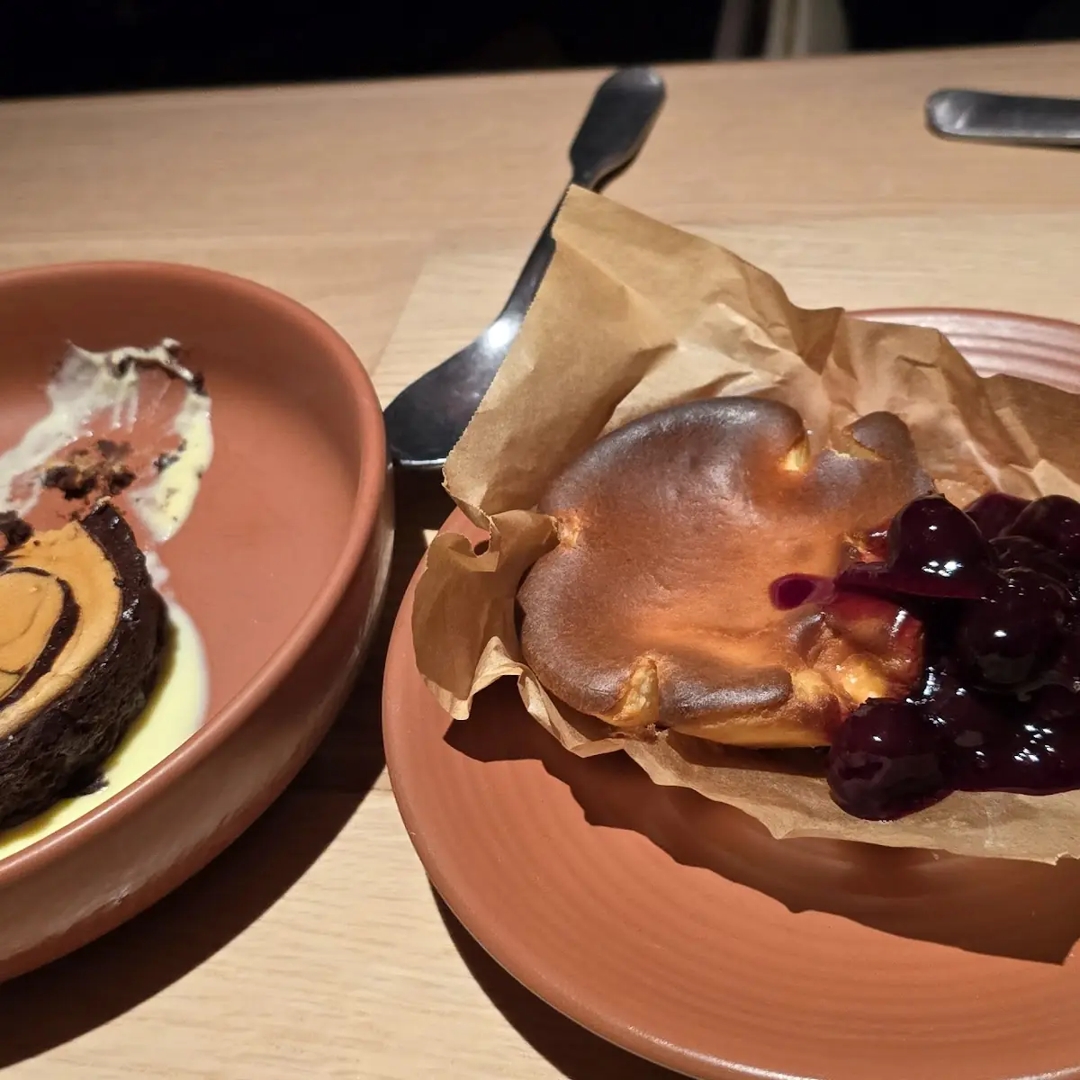 Cheese Cake and Brownie