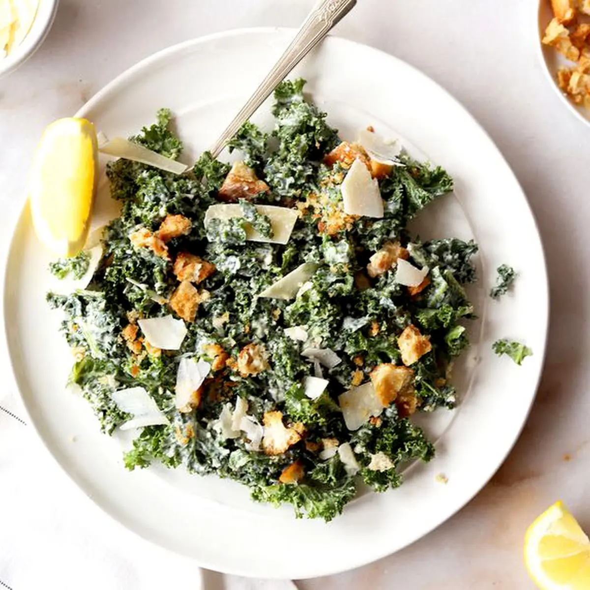 Kale Caesar Salad Vegetarian