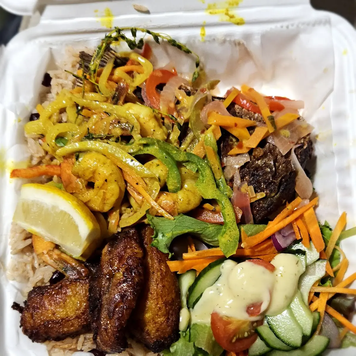 Coconut Curry Shrimp & Escovitch Fish