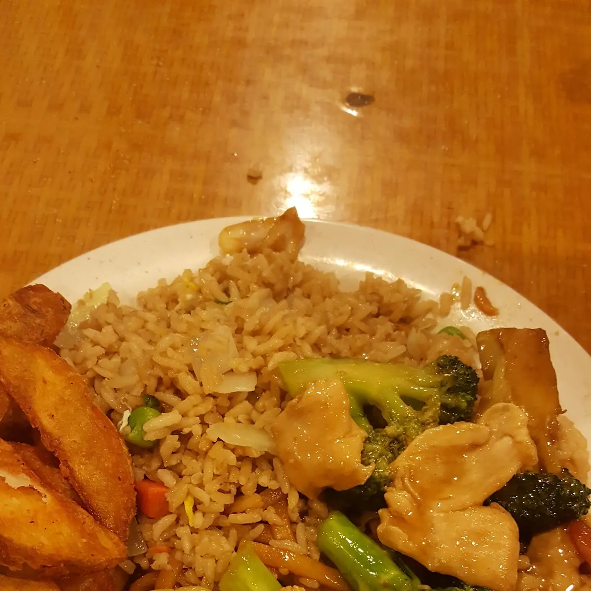 Triple Delight in Garlic Sauce