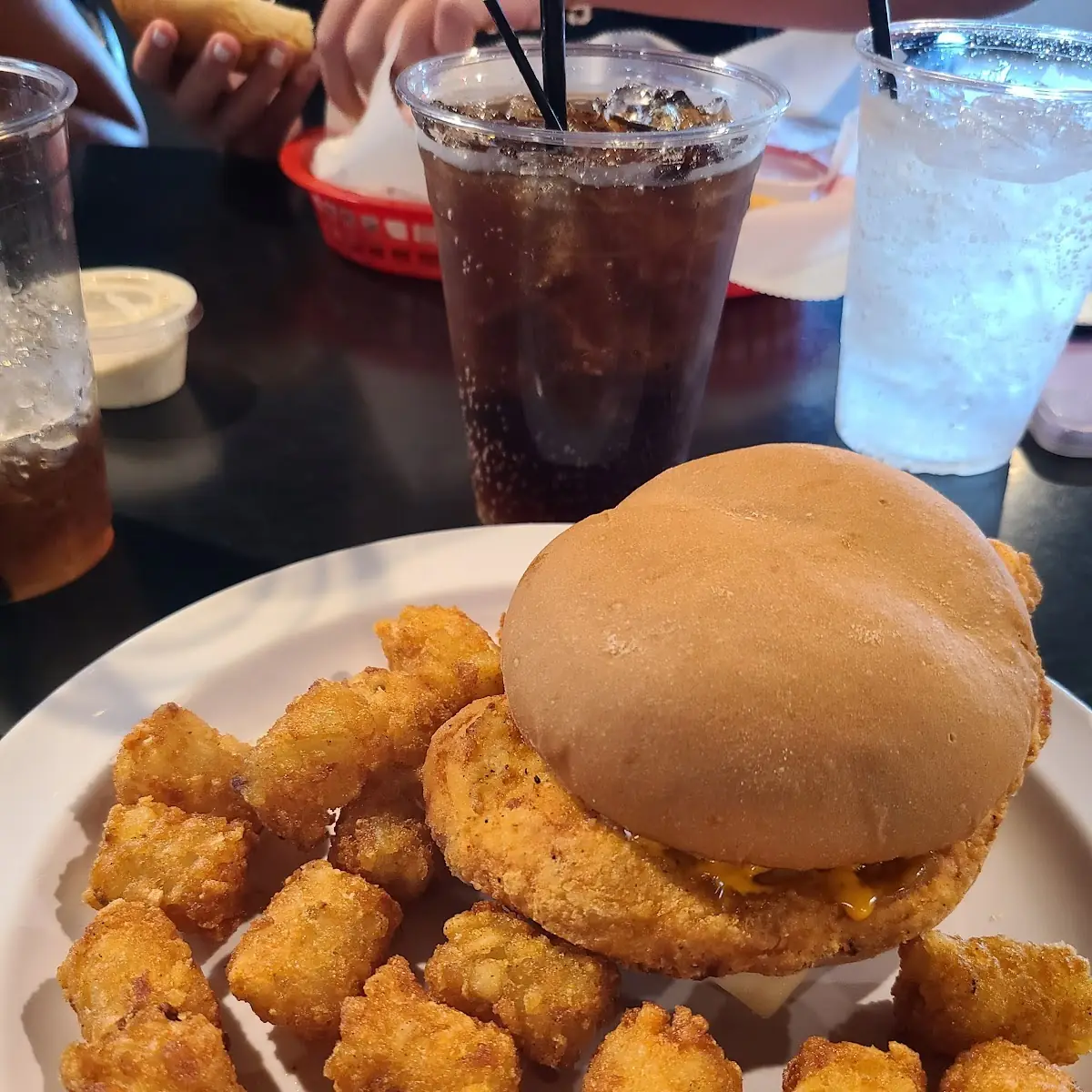 Chicken Sandwich Combo Tater Tots