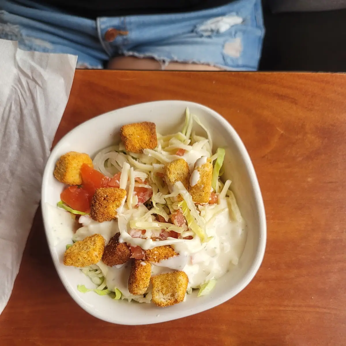 Salad with Ranch Dressing