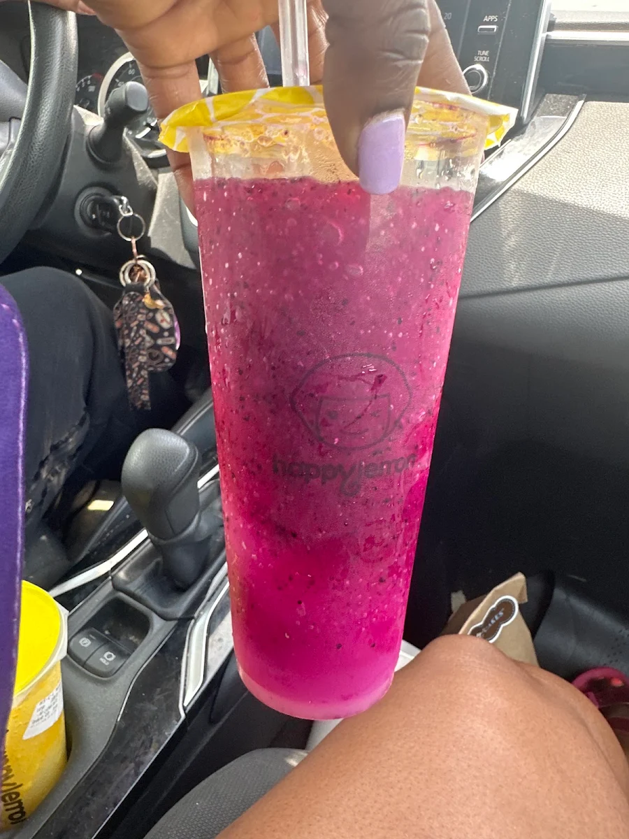 Dragon Fruit Lemon Slushy