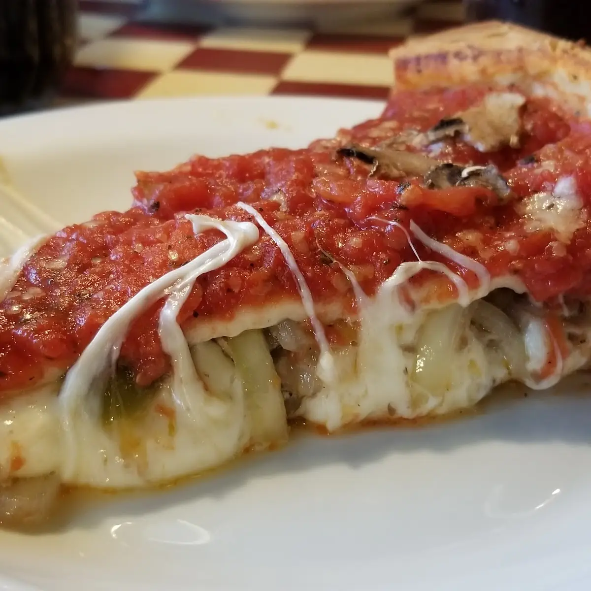 Deep Dish Pizza Slice