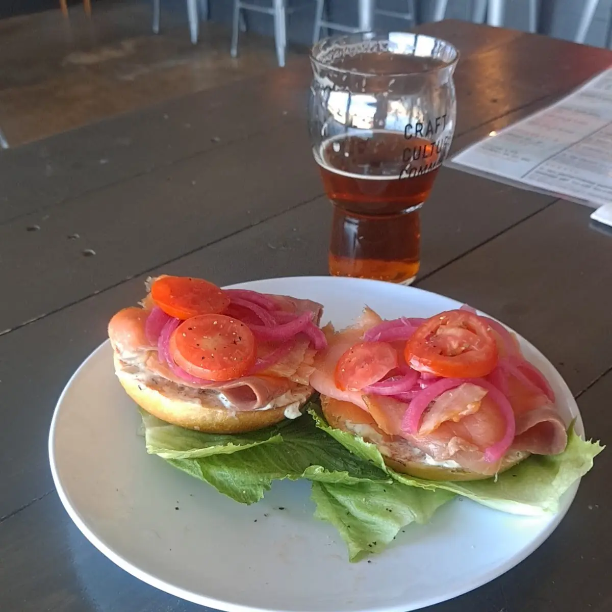 Smoked Salmon on a Bagel