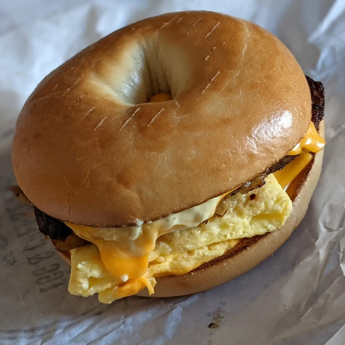 Steak Egg Cheese Bagel