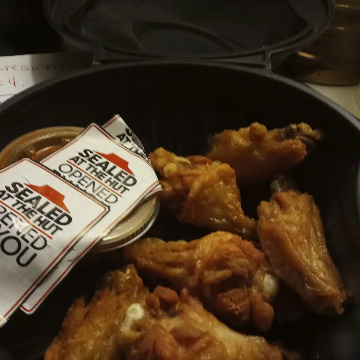 Plain Wings with Hot Sauce