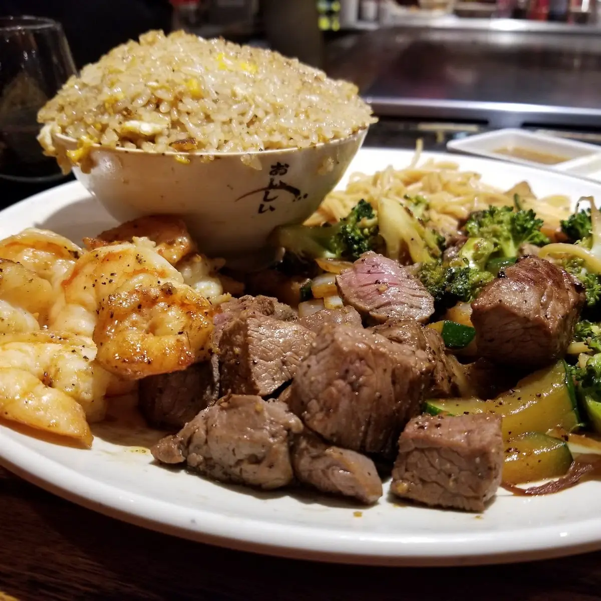 Hibachi Filet Mignon and Shrimp