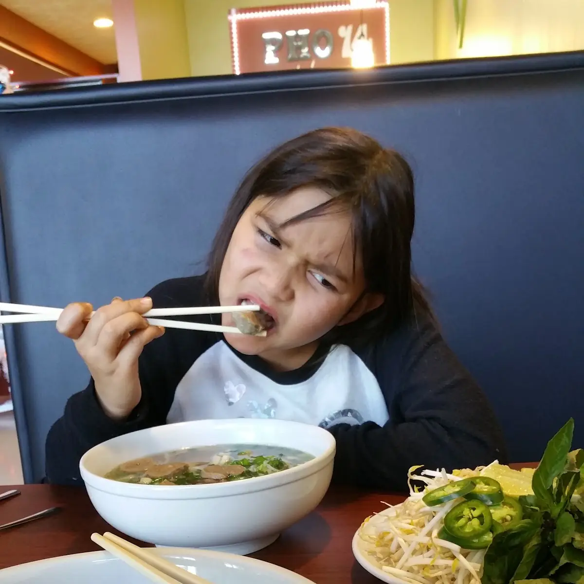 Pho with Sliced Beef and Beef Meatballs