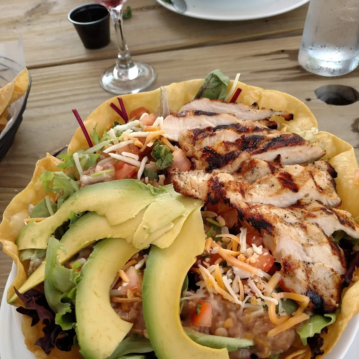 Chicken Avocado Nachos