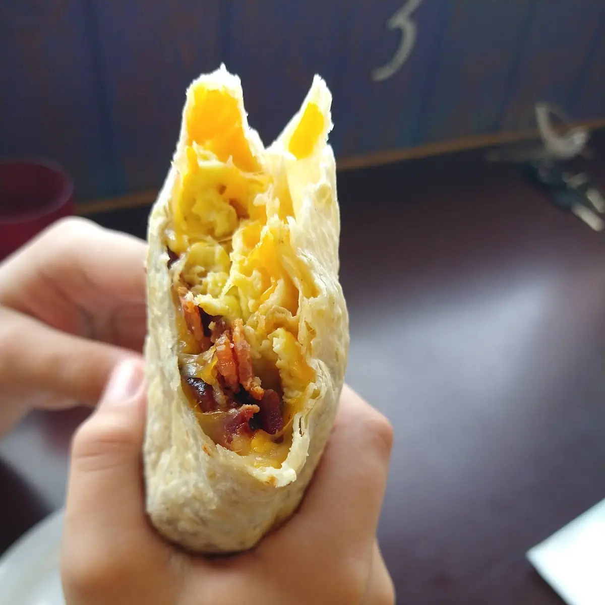 Bacon Egg and Cheese Burrito