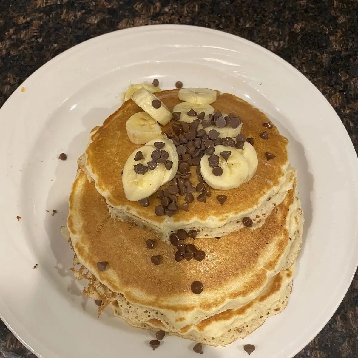 Chocolate Chip Banana Pancakes