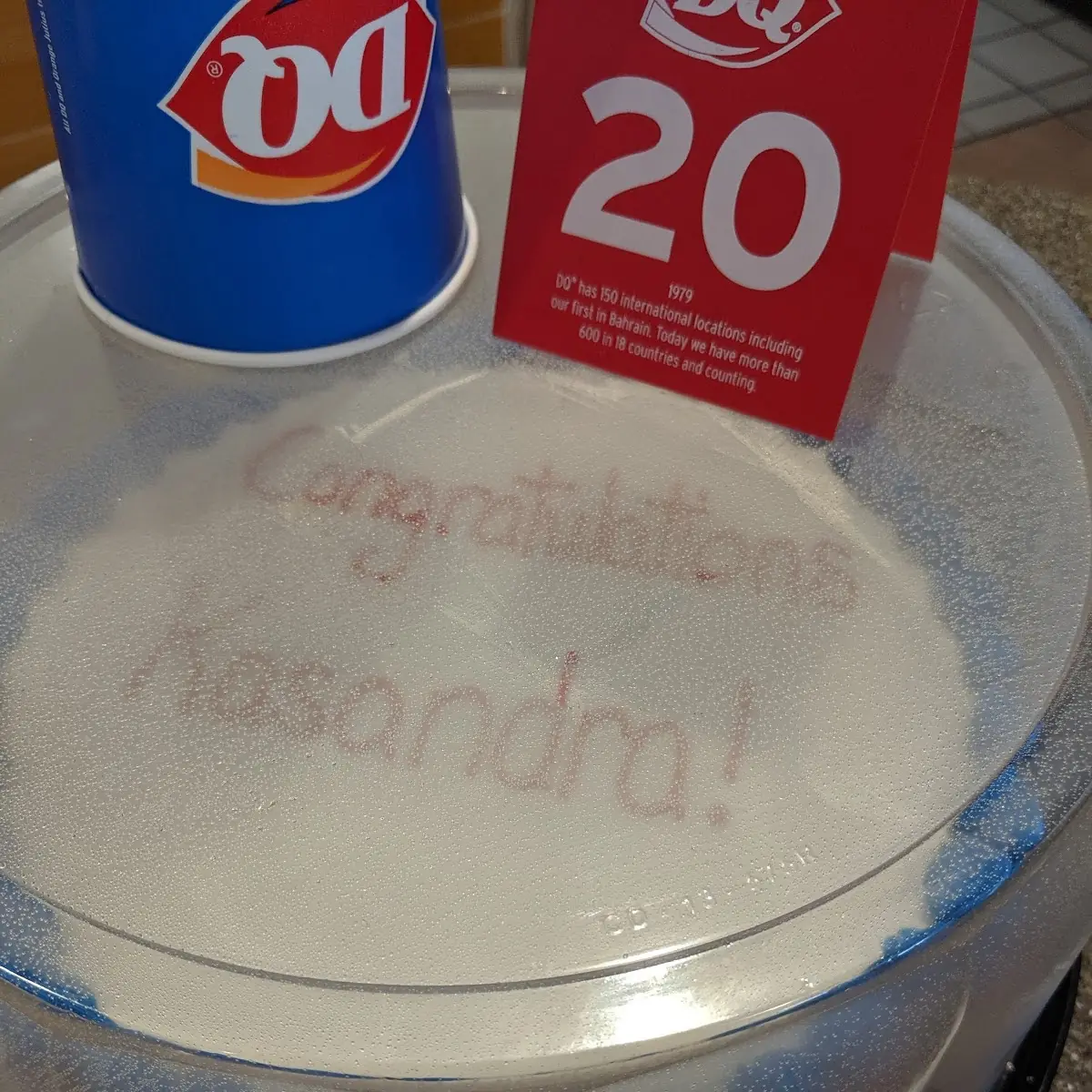 Internet Ordered Ice Cream Cake