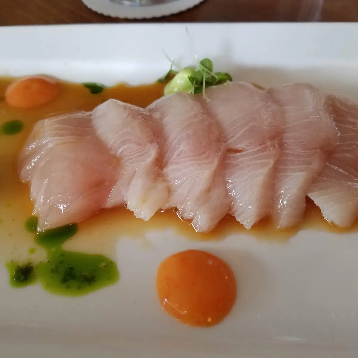 Hamachi Sashimi Ponzu Avocado Mousse