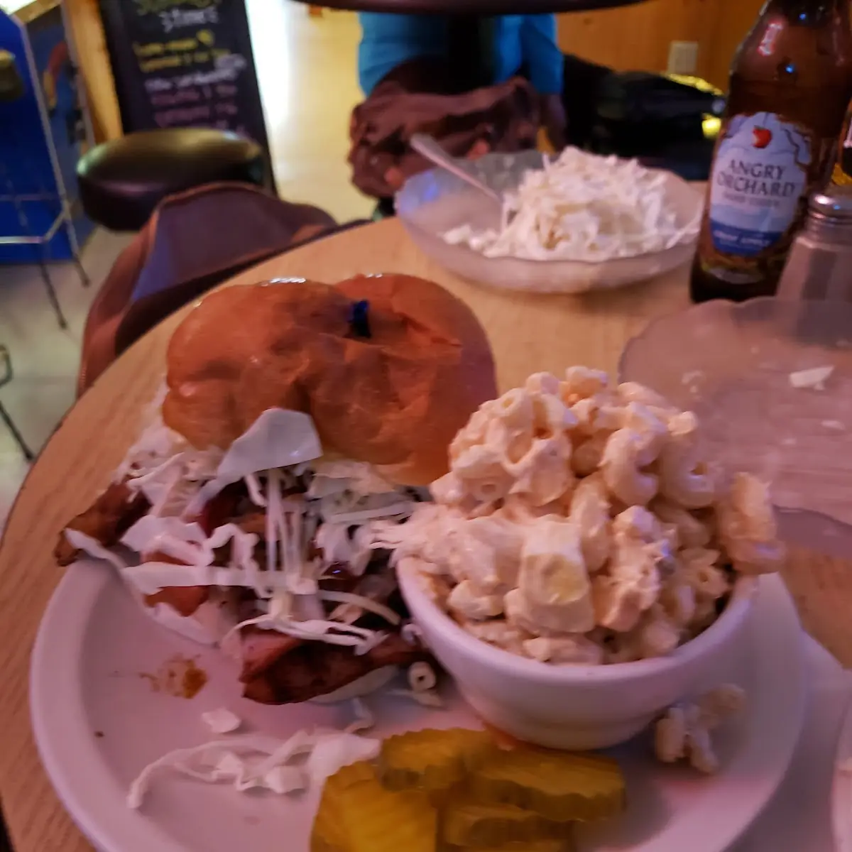 Big Pig with Macaroni Salad