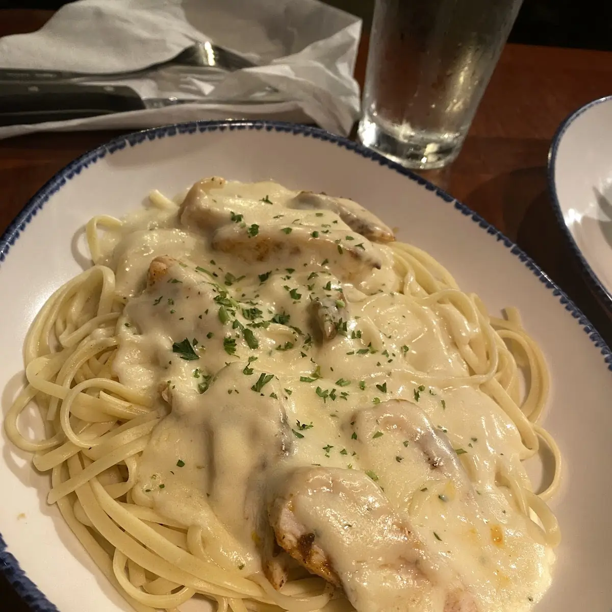 Thursday Shrimp or Chicken Alfredo