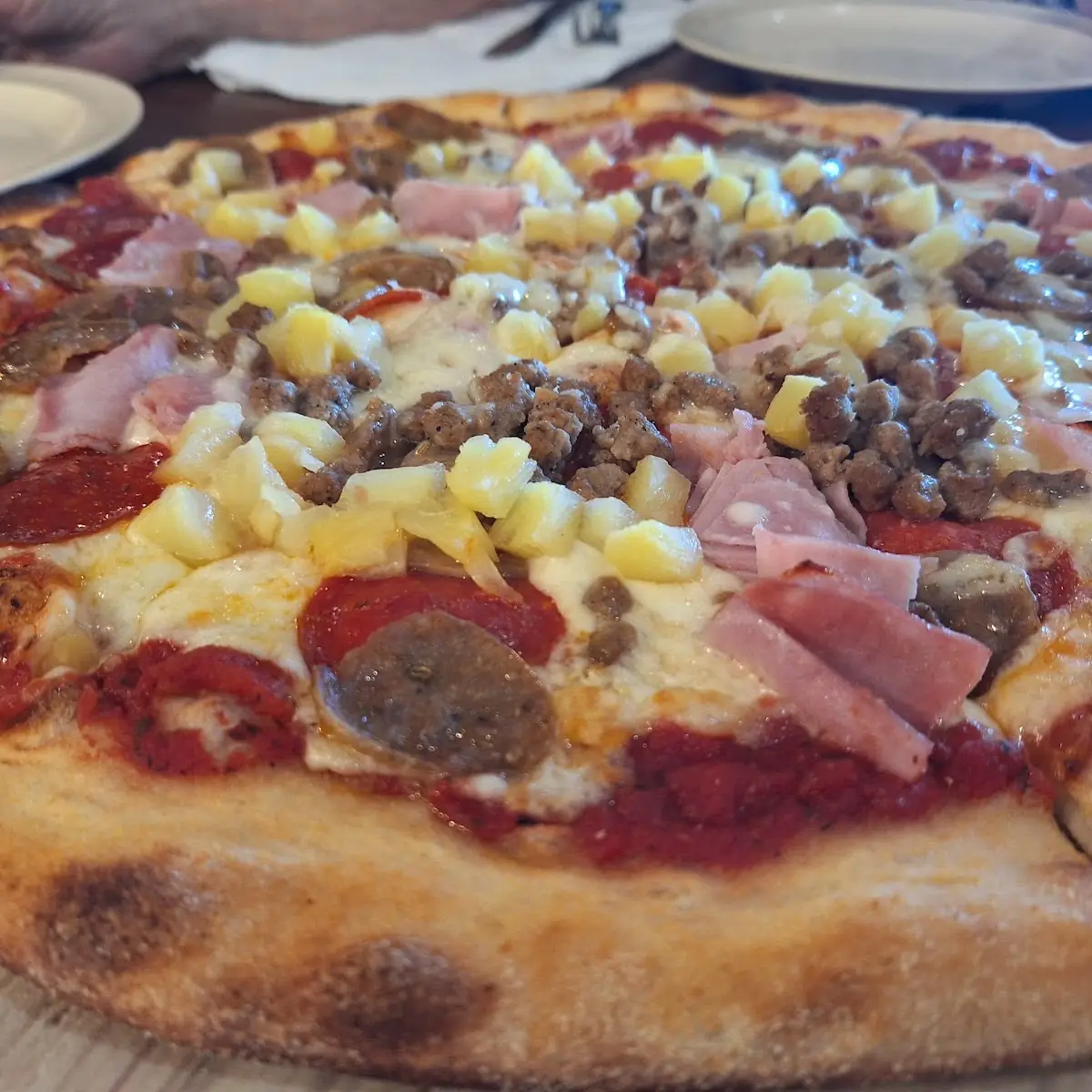 All Meat Pizza w Pineapple