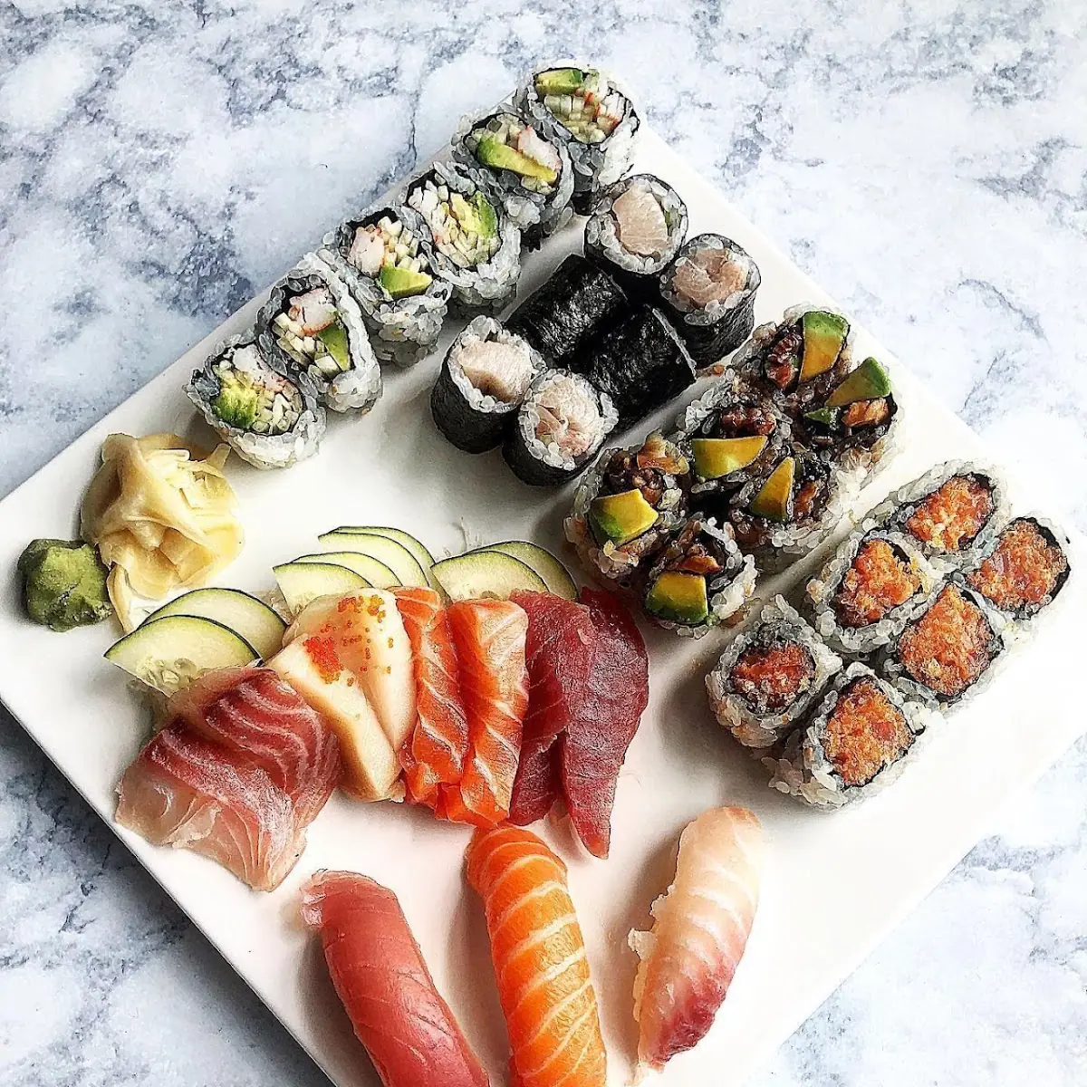 L Sushi Sashimi Combo