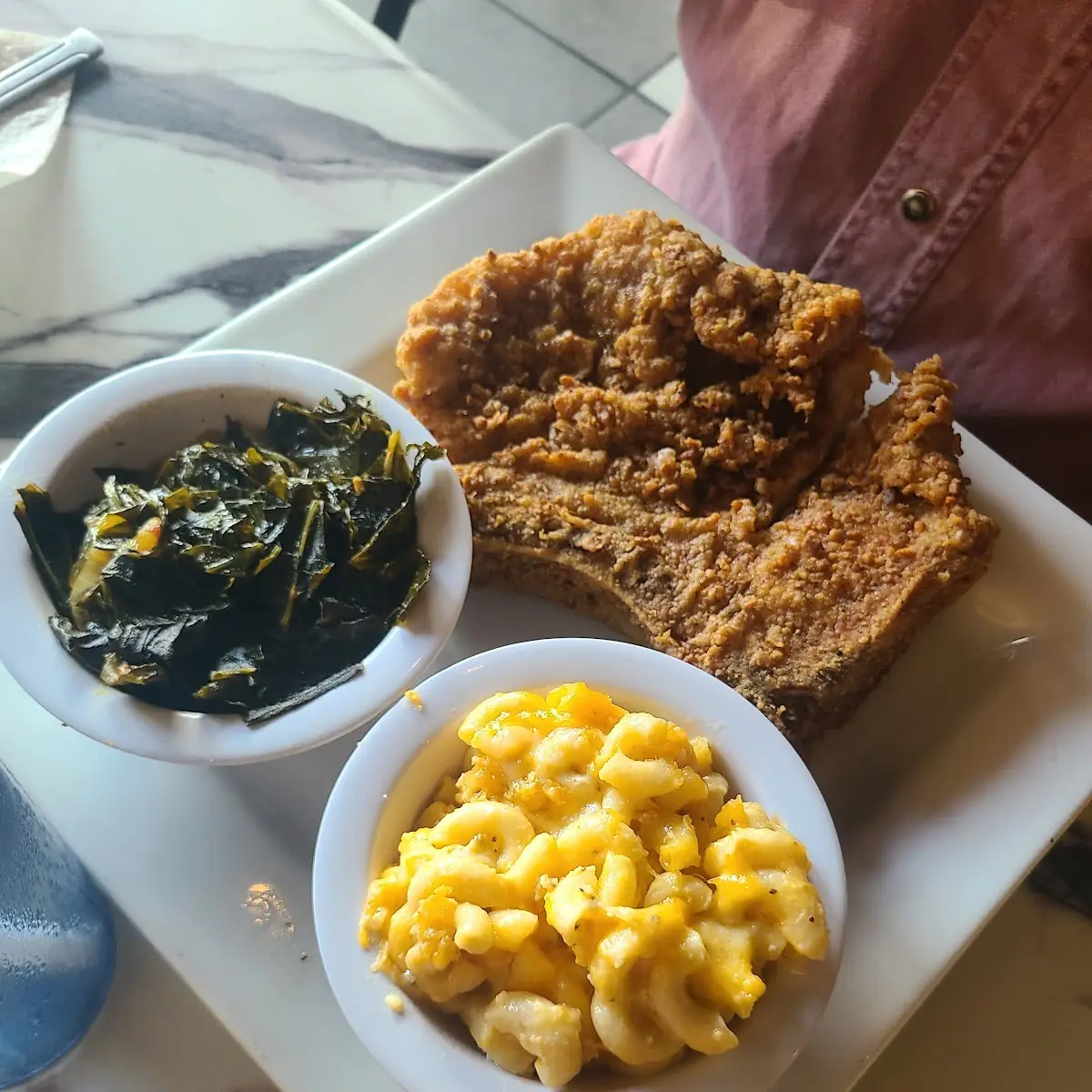 Mac & Cheese Collards Yams Potato Salad