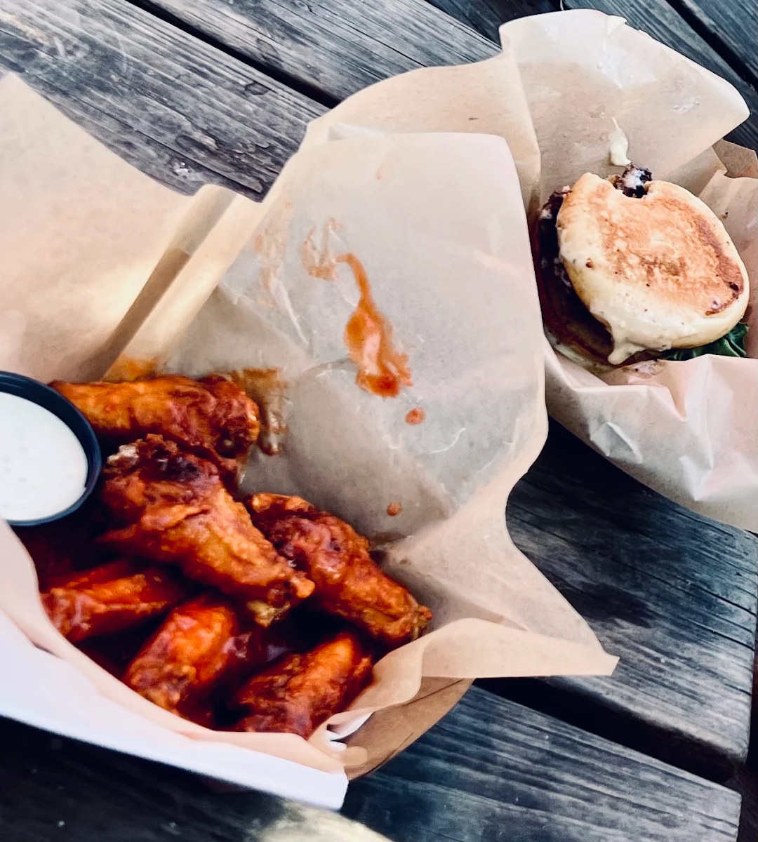 Sloppy Buffalo Wings