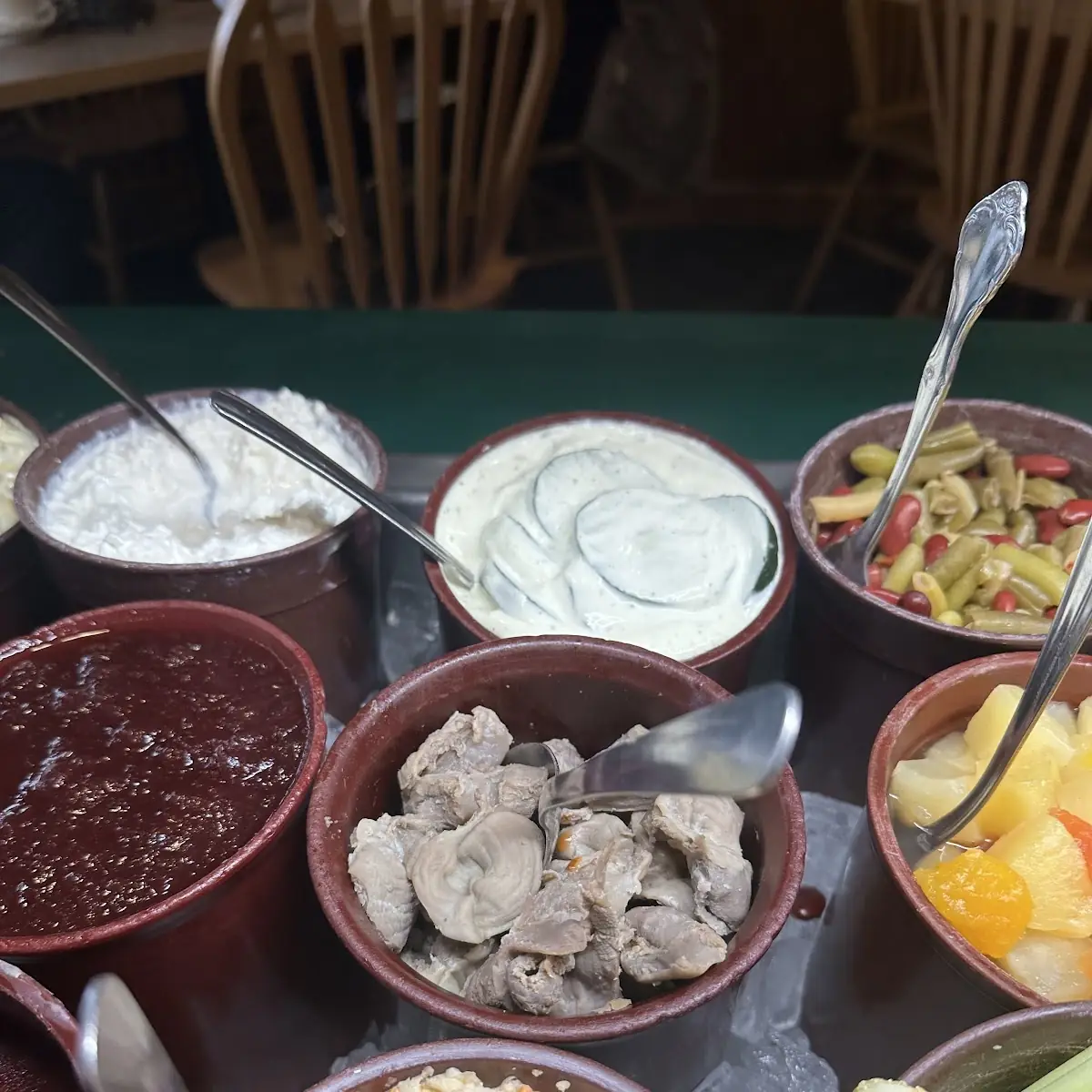 Pickled Gizzards on the Salad Bar