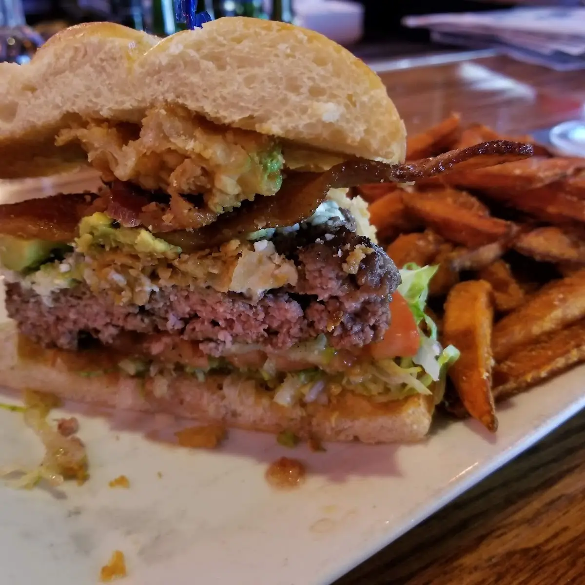 Blue Bacon Burger
