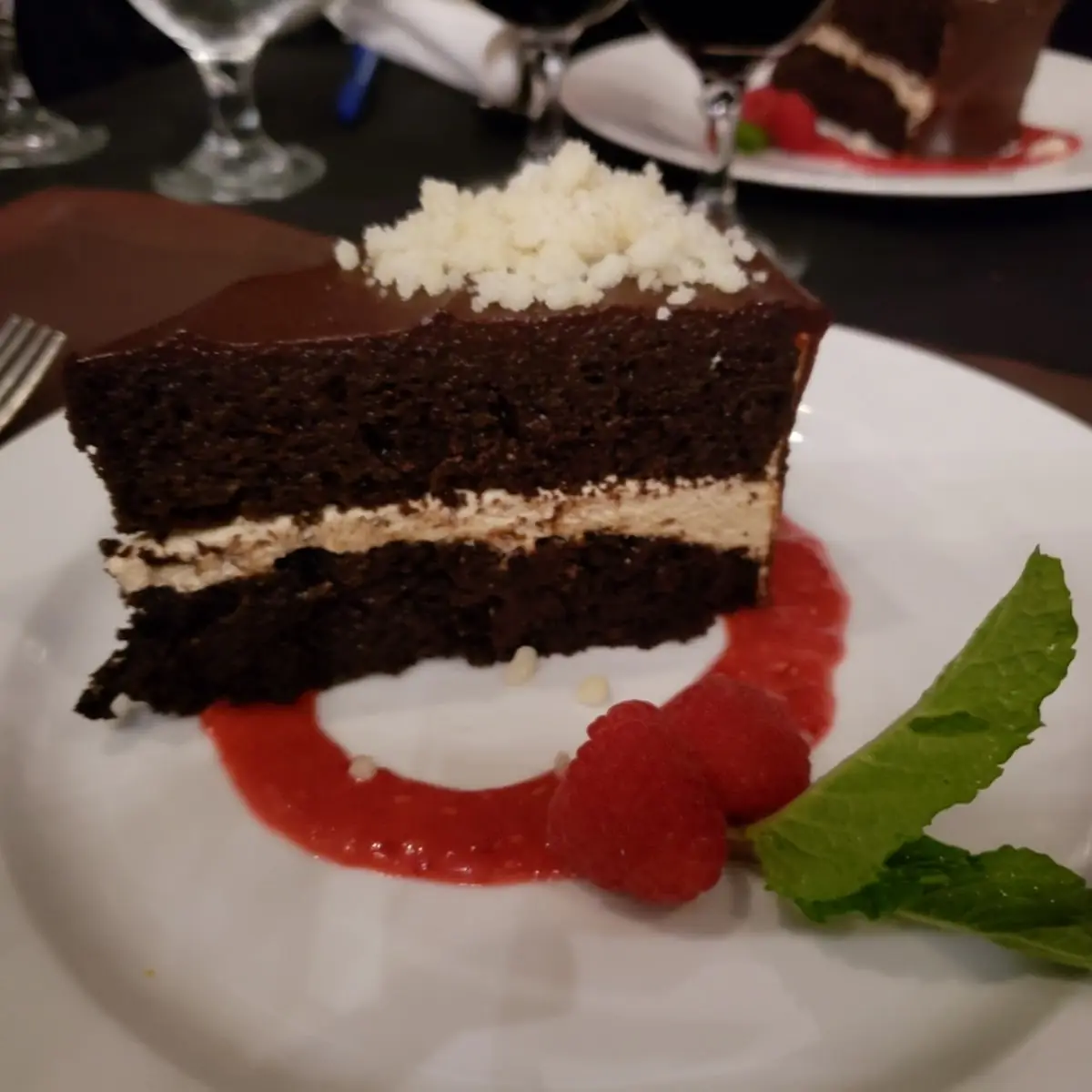 Double Chocolate Raspberry Cake
