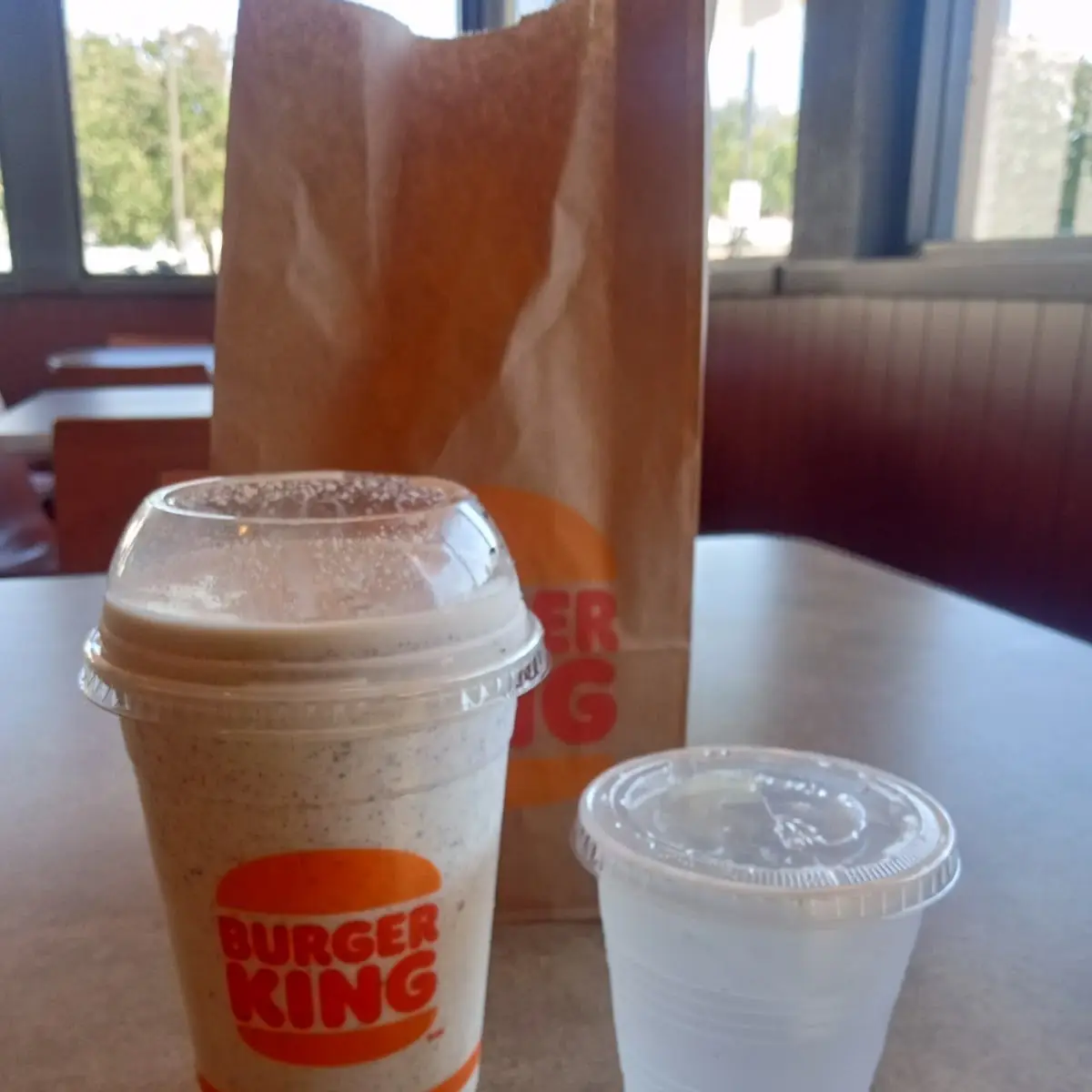 Oreo Shake and Water