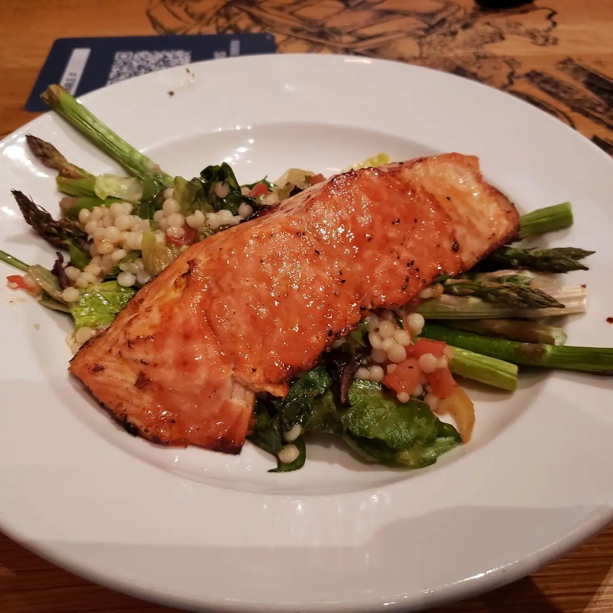 Enlightened Cherry Chipotle Glazed Salmon
