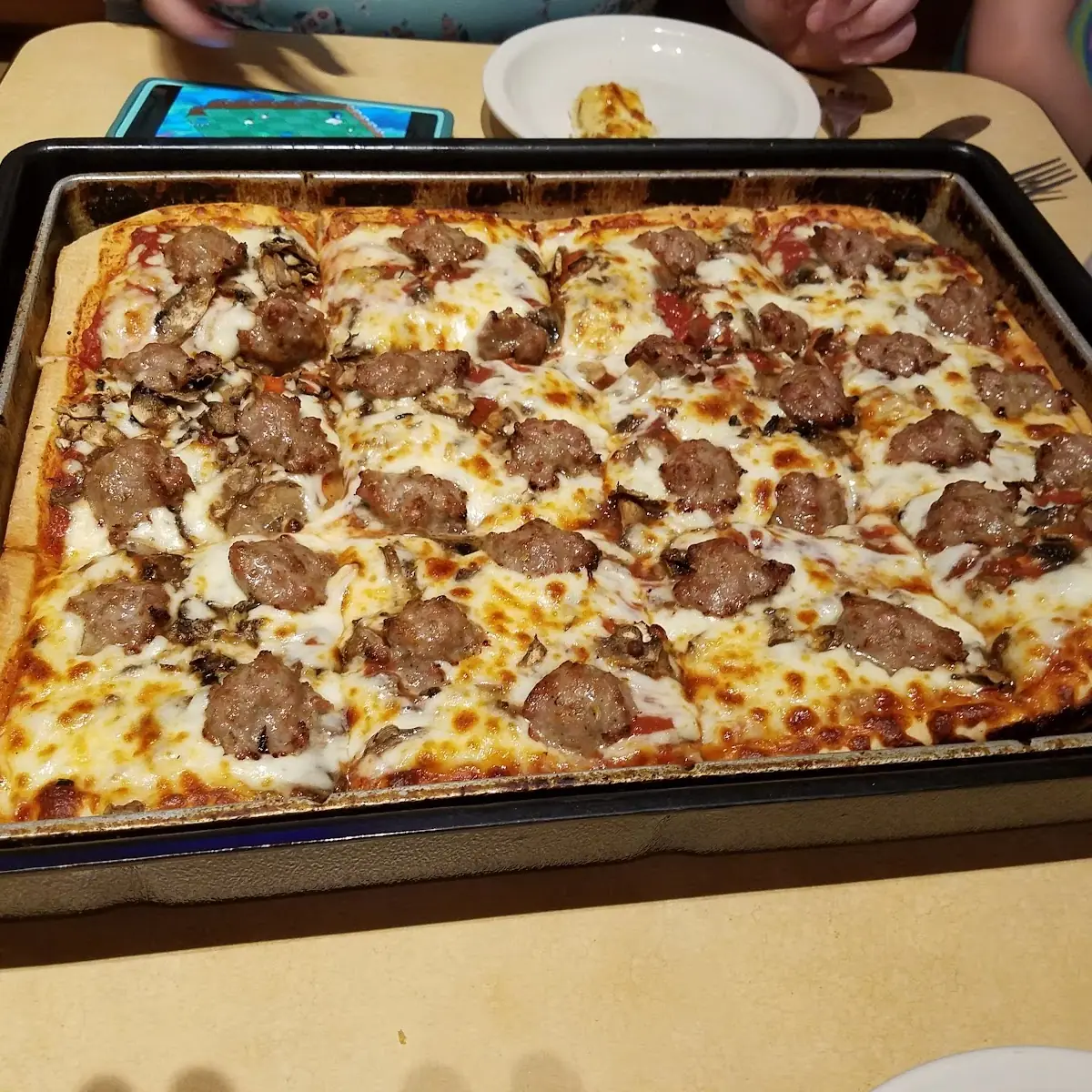Sausage and Mushroom Pizza