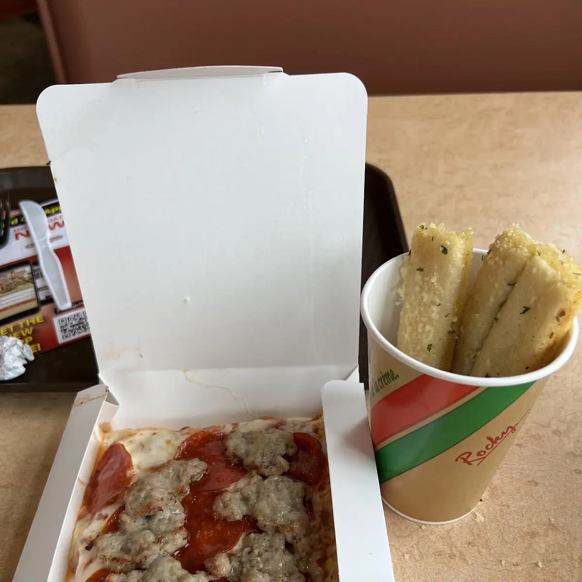 Sausage and Pepperoni Pizza Slice