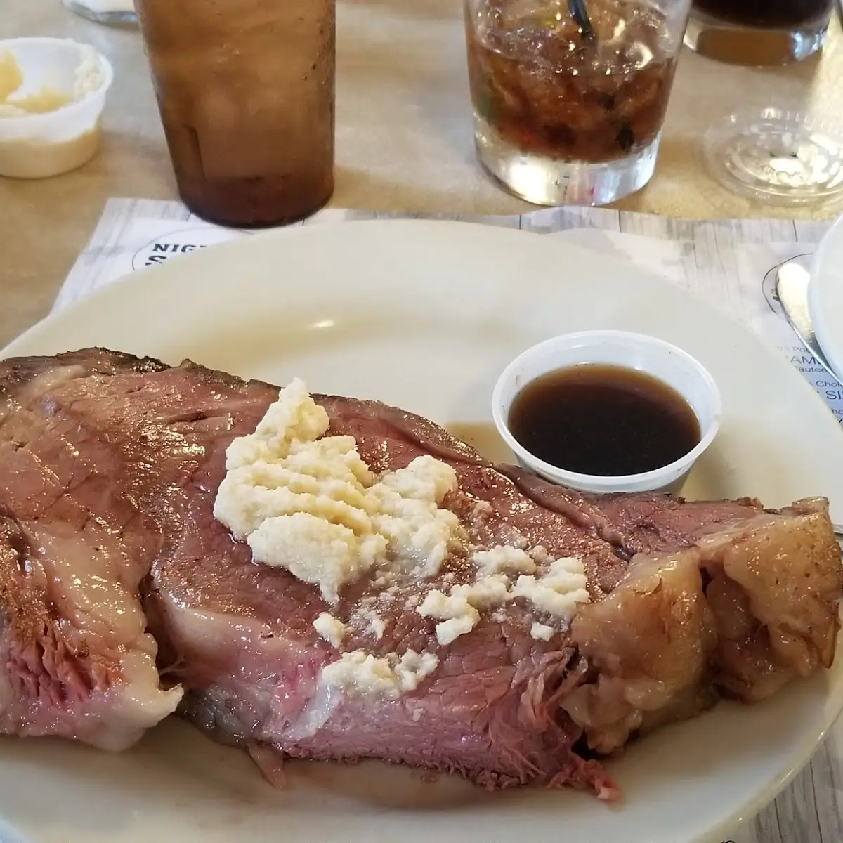 Prime Rib and Shrimp Dinner